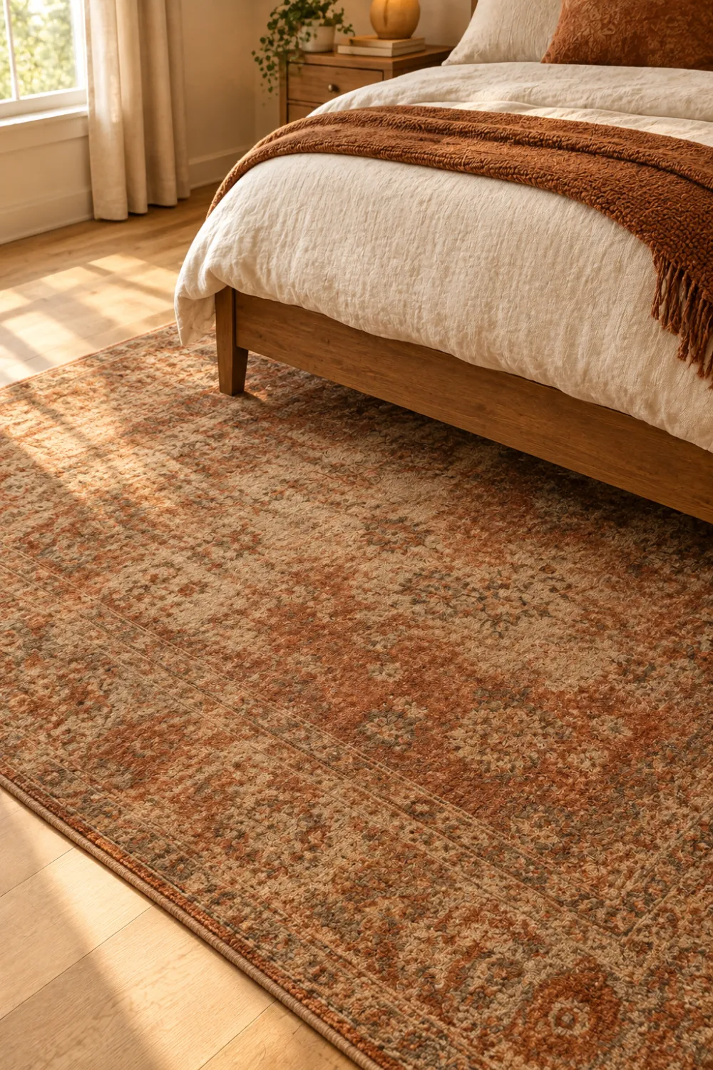 Rust-Toned Area Rug