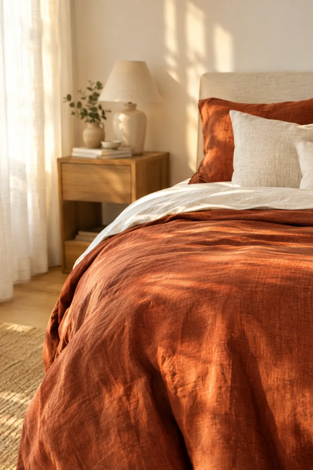 Rust and Terracotta Bedding