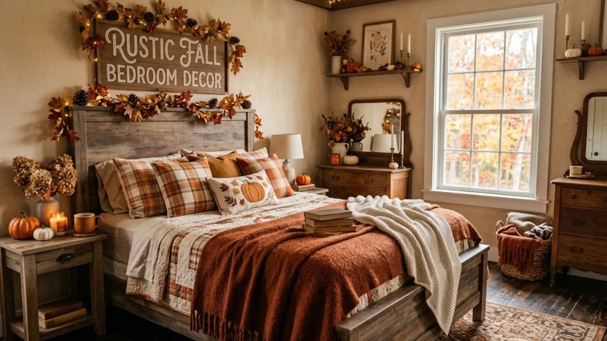 Rustic Fall Bedroom Decor