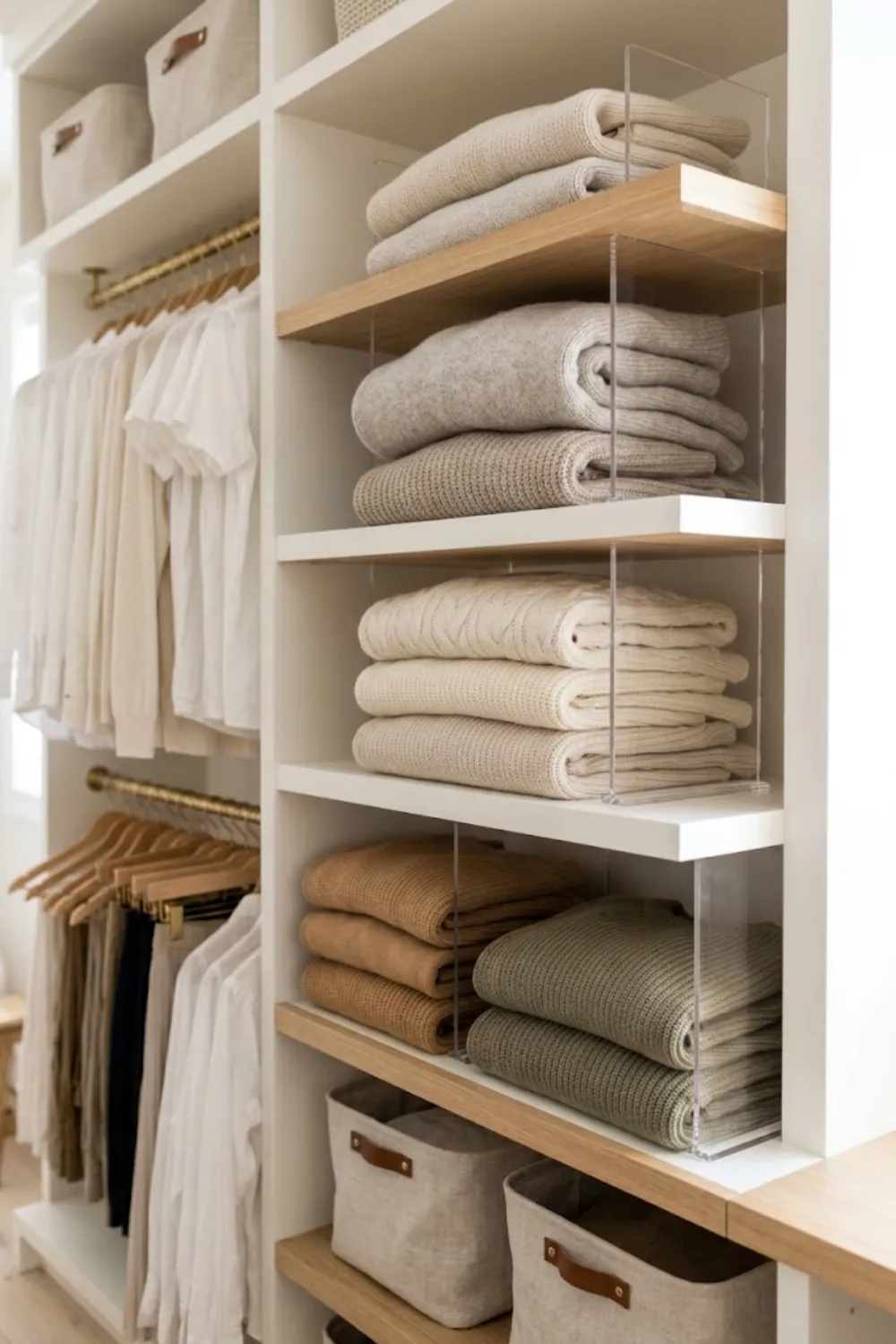 Shelf Dividers for Sweaters