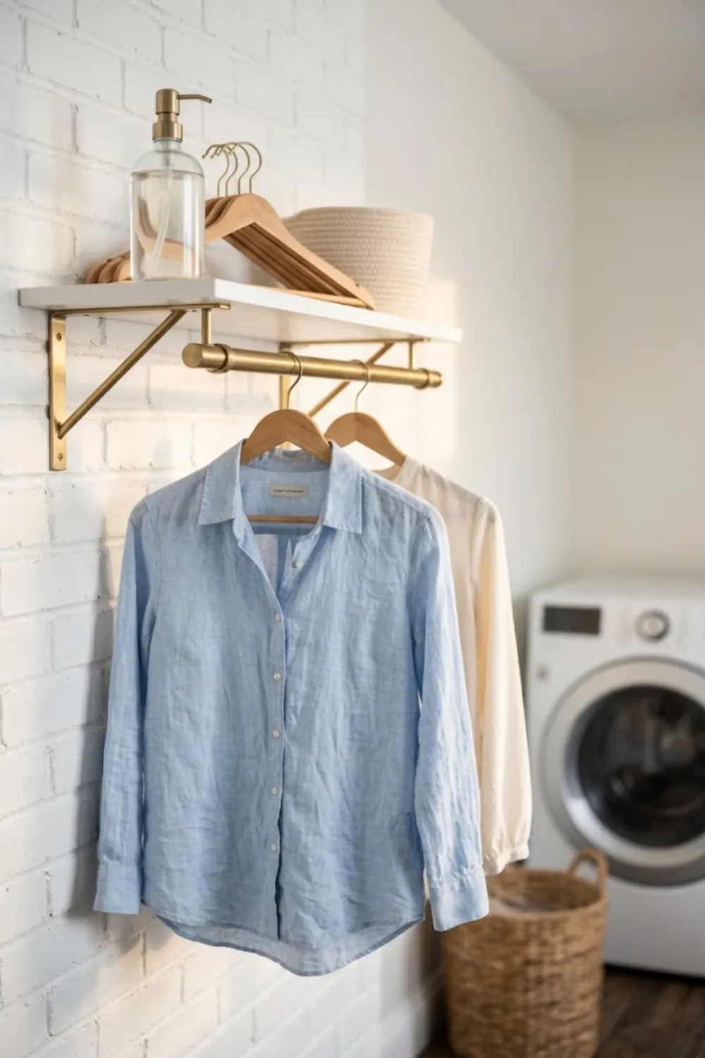 Shelf With a Hanging Rod