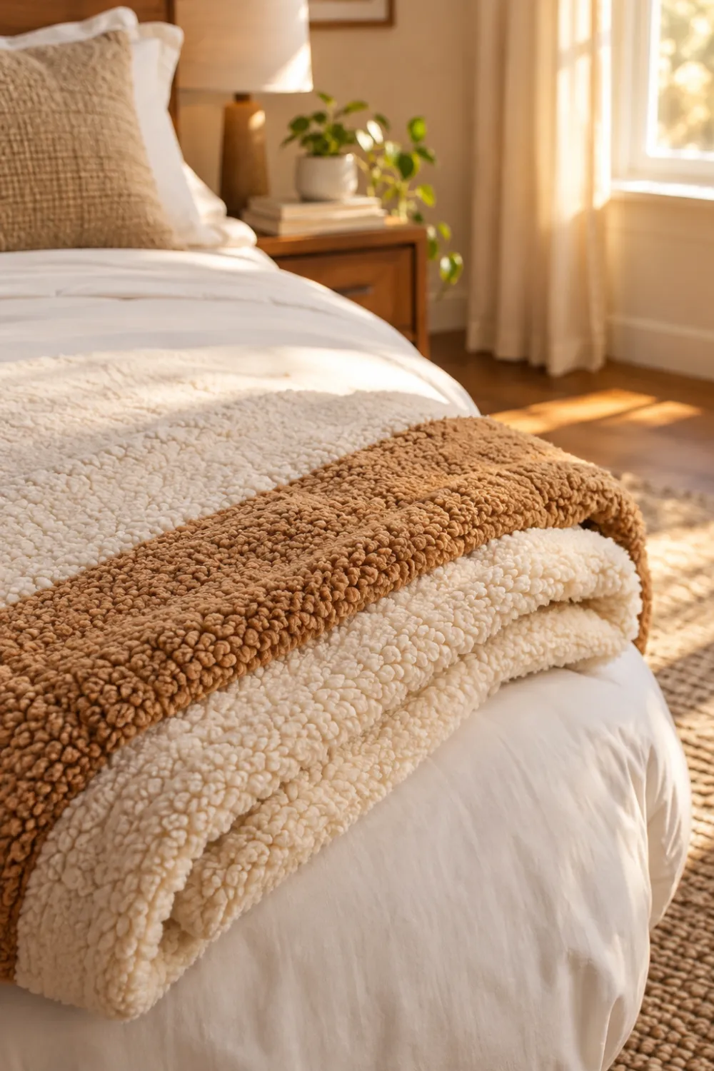 Sherpa Blanket at the Foot