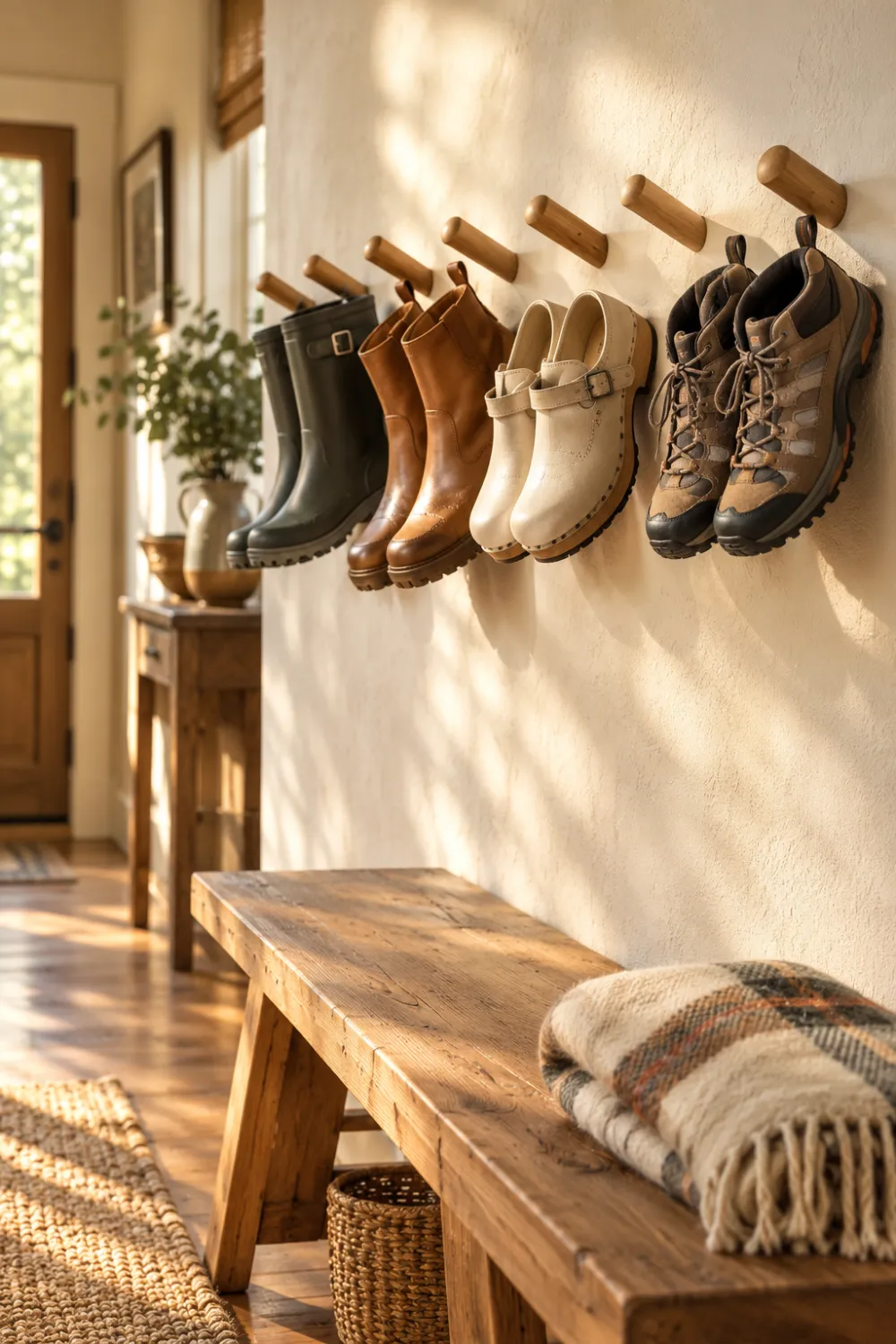 Shoe Pegs on the Wall