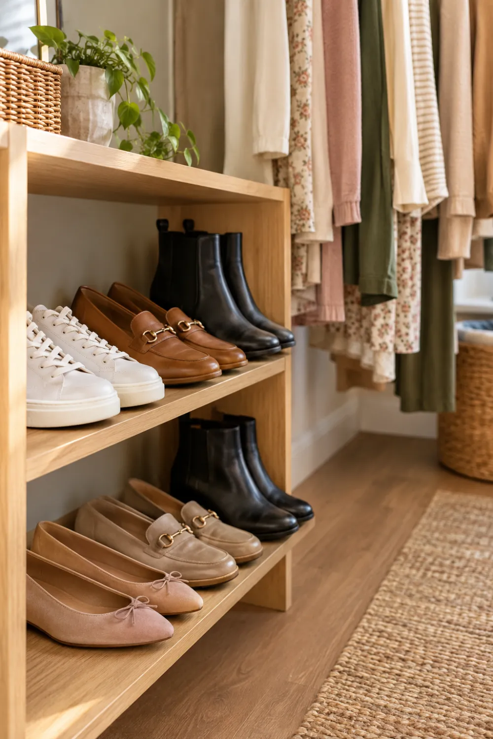 Shoe Shelf Inside the Closet