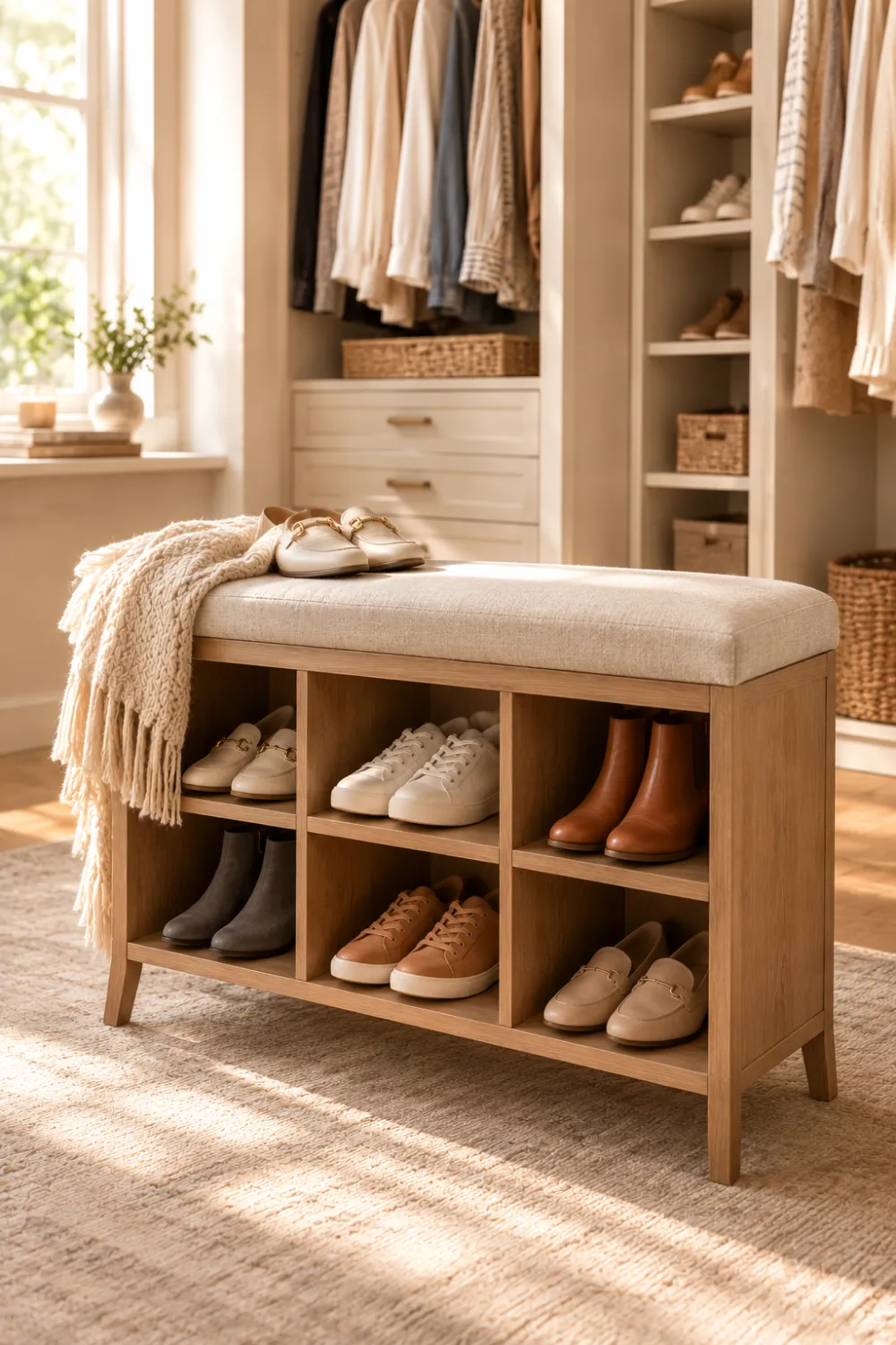 Shoe Storage Bench