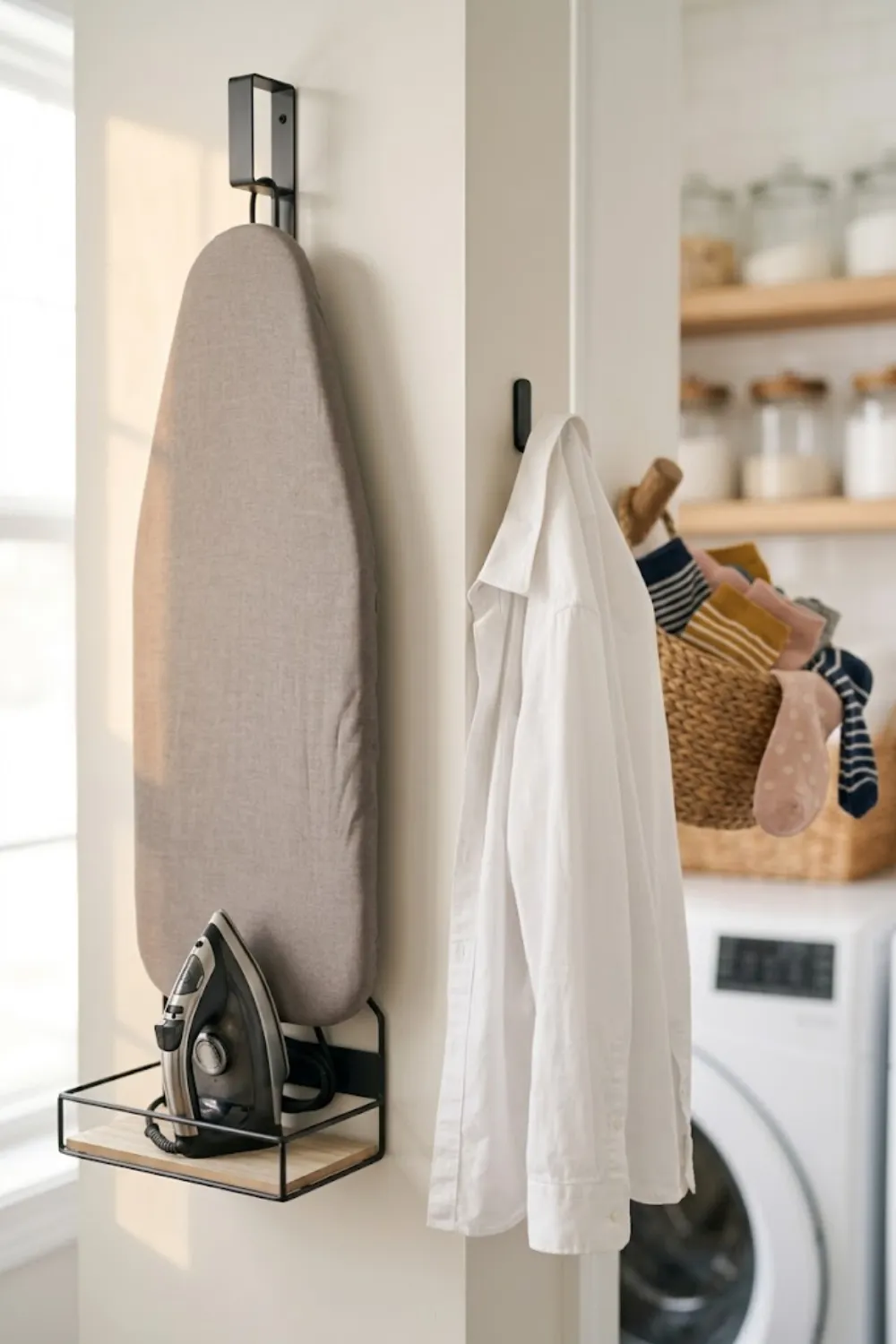 Slim Ironing Board Hanger