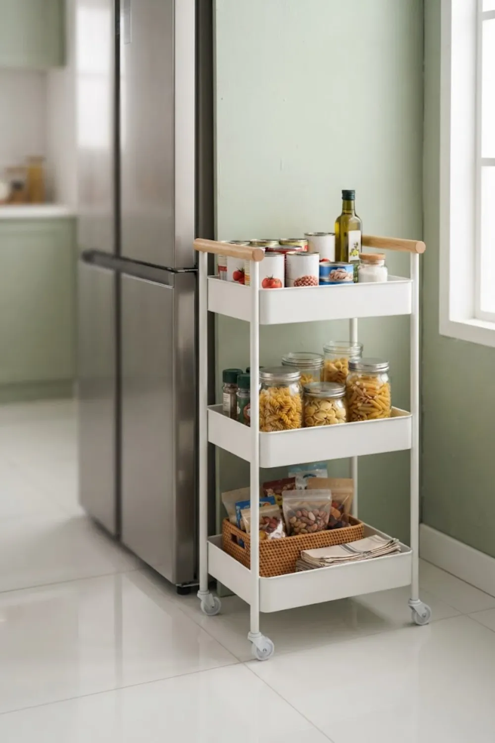 Slim Rolling Cart