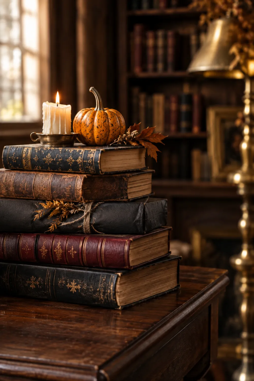 Spooky Book Stack