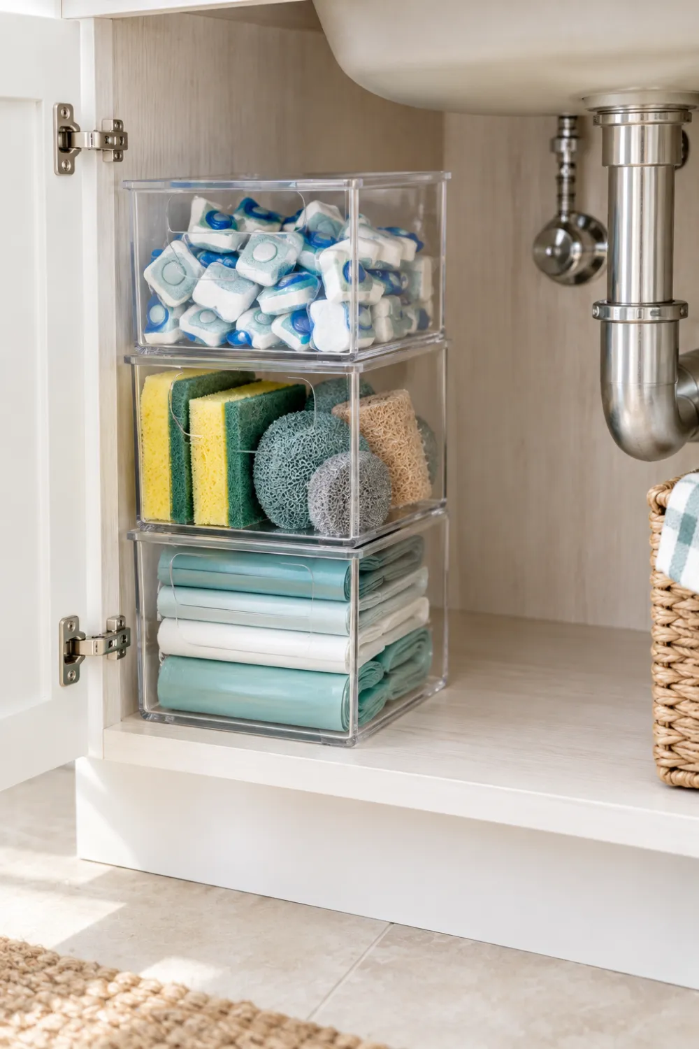 Stackable Clear Bins