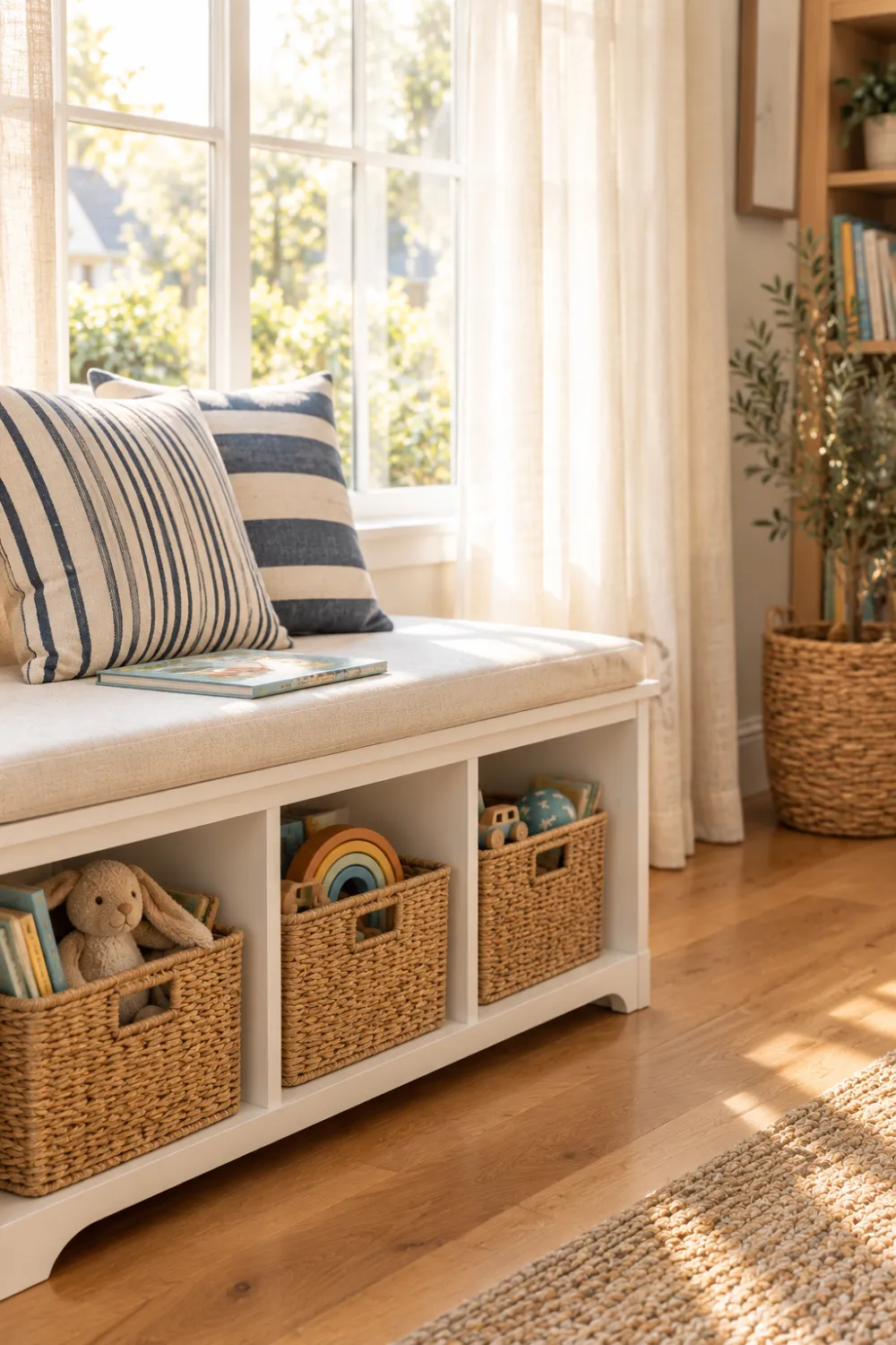Storage Bench by the Window