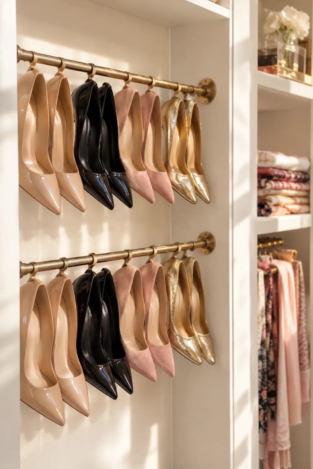 Tension Rod Heel Rack