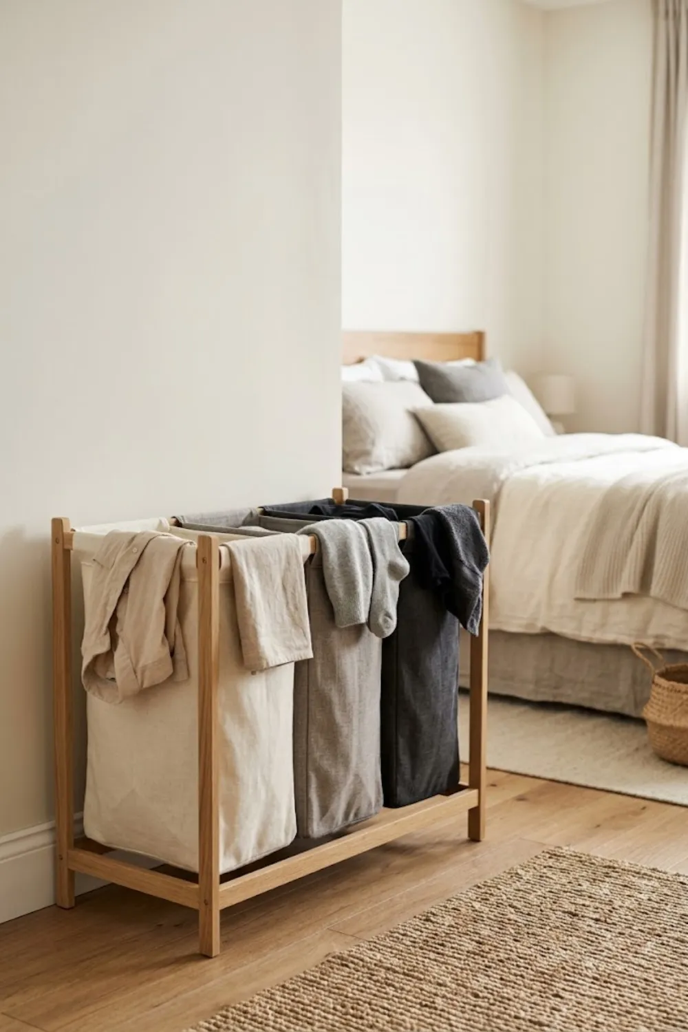 Three-Section Sorting Hamper