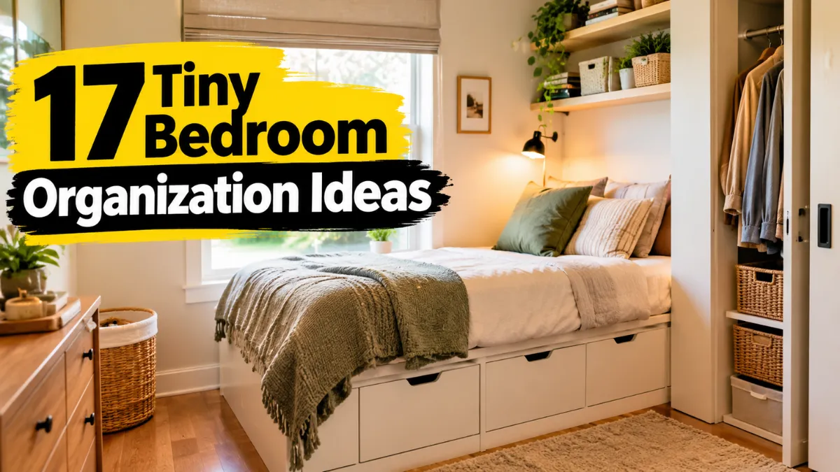 Tiny Bedroom Organization Ideas