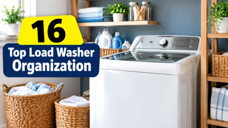 Top Load Washer Organization