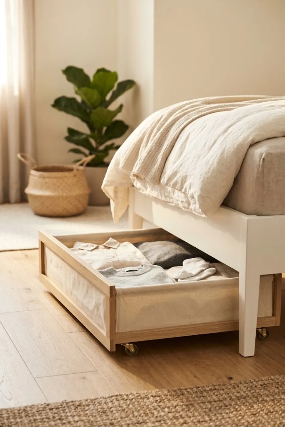 Under-Bed Laundry Drawer