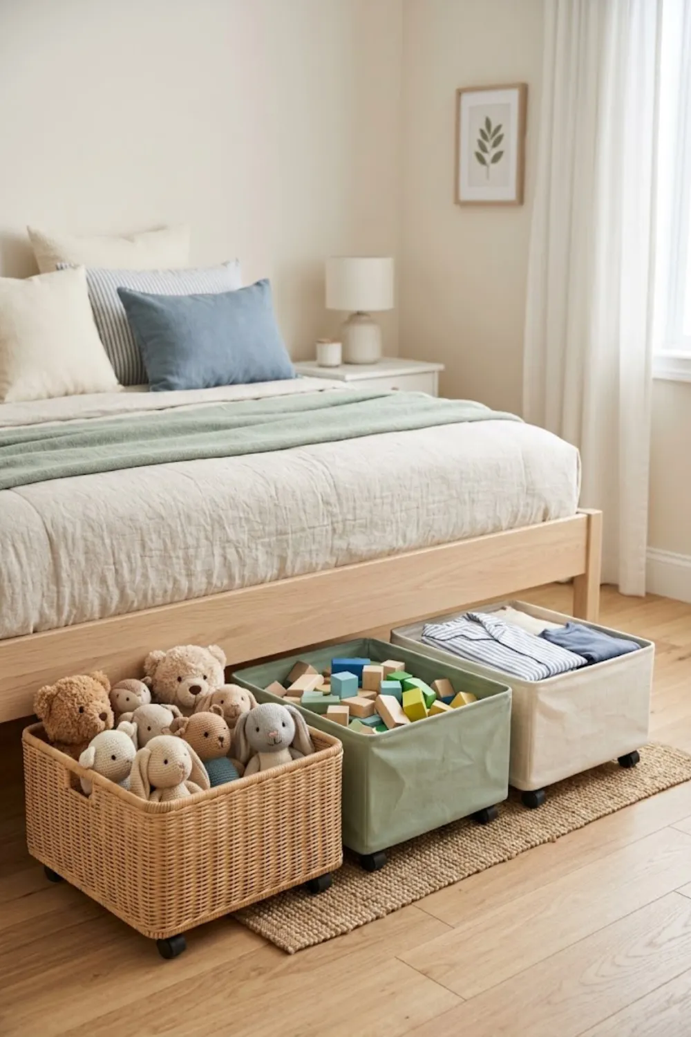 Under-Bed Rolling Bins
