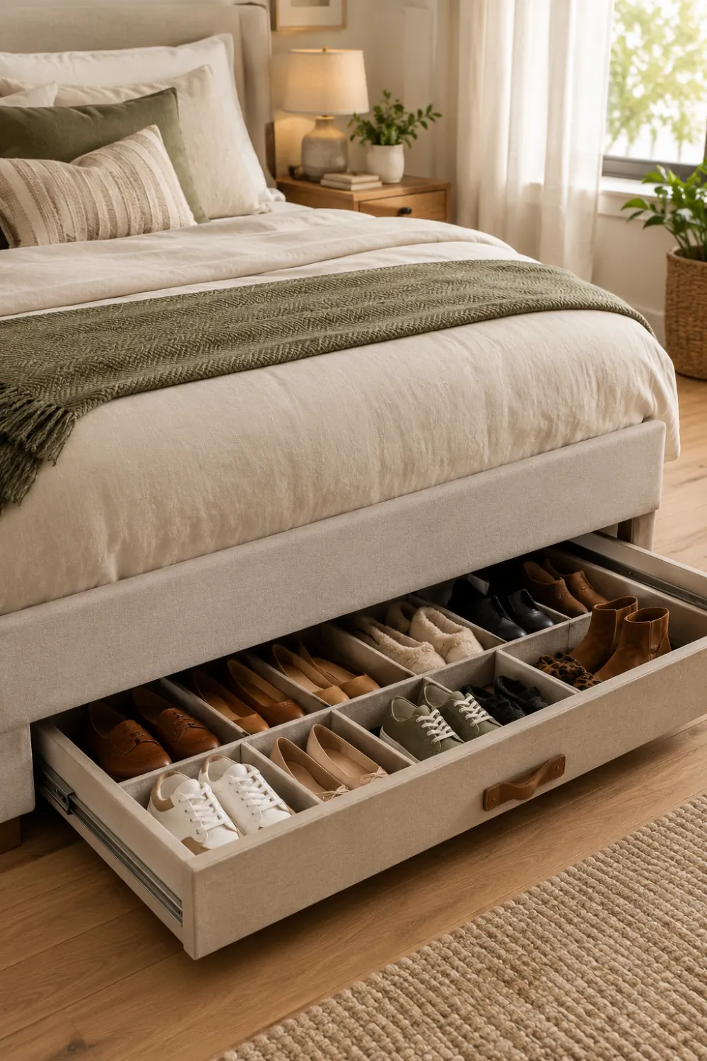 Under-Bed Shoe Storage