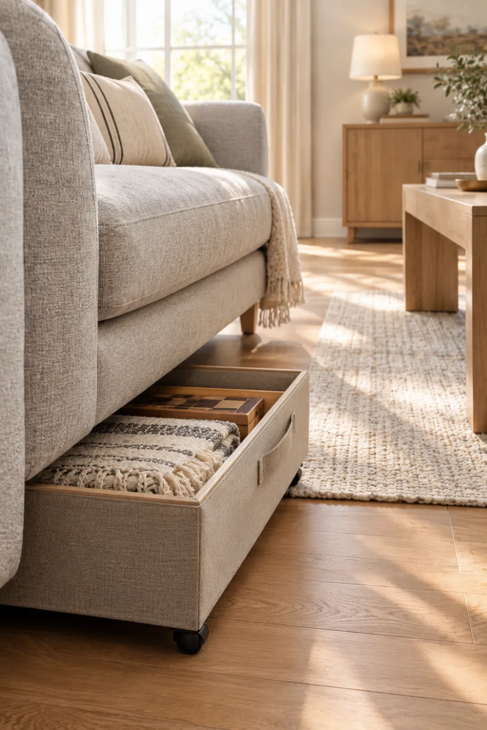 Under-Sofa Bins