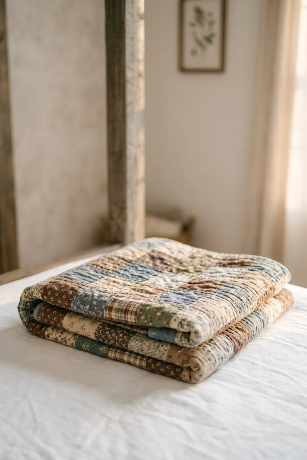 Vintage Quilt at the Foot of the Bed