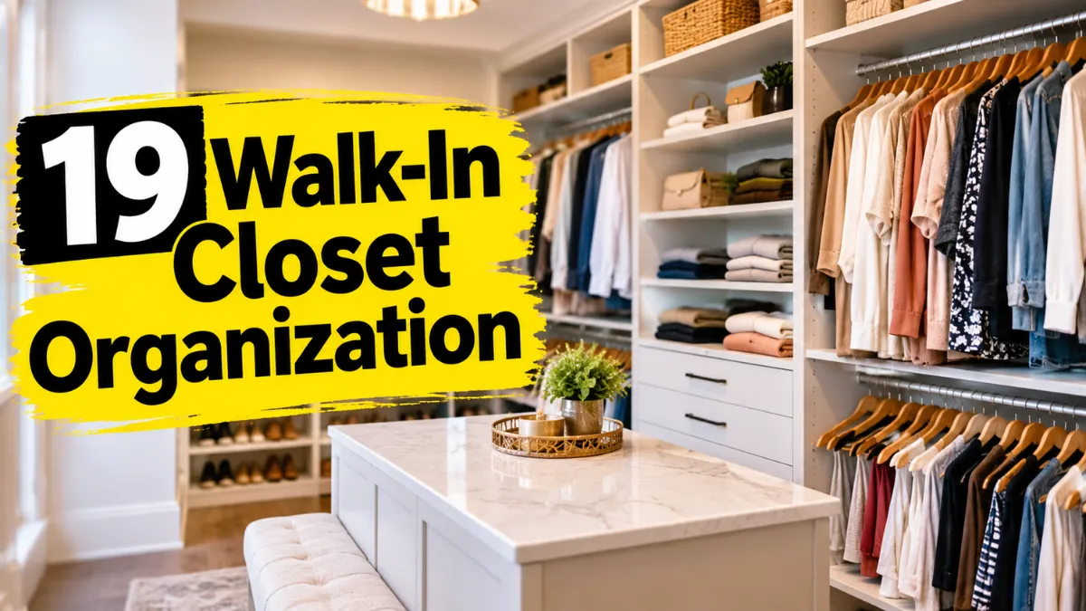 Walk-In Closet Organization