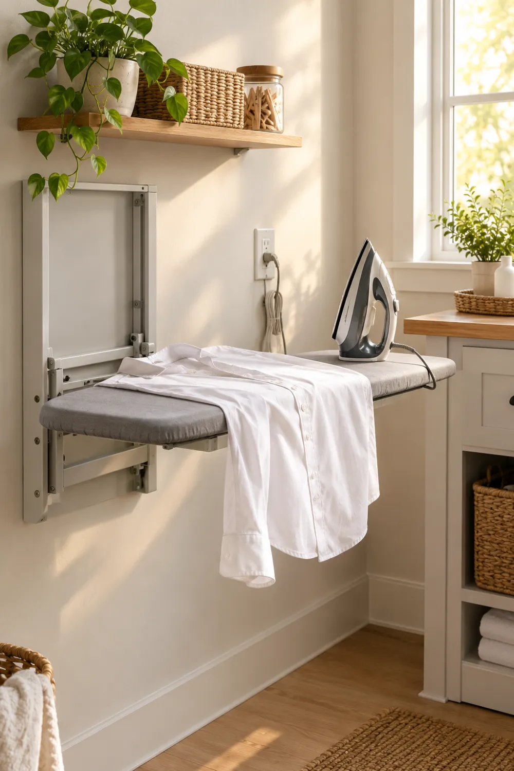 Wall-Mounted Ironing Board