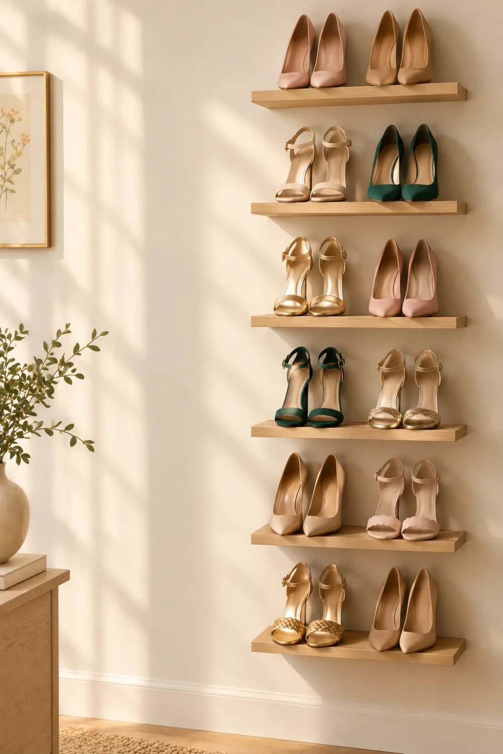 Wall-Mounted Shoe Ledges