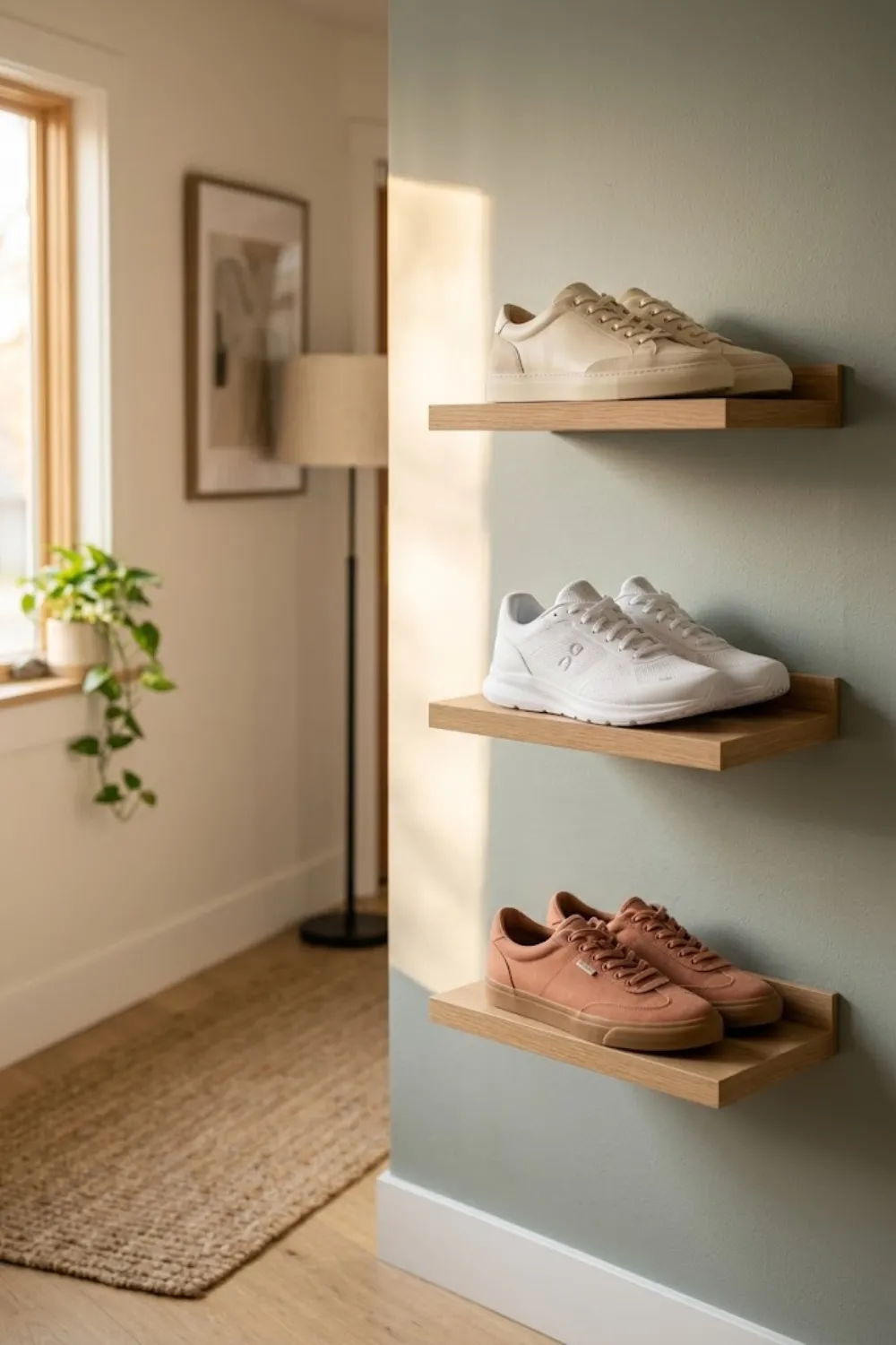 Wall-Mounted Shoe Ledges