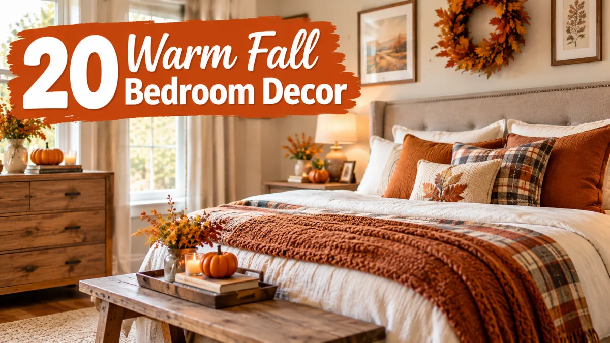 Warm Fall Bedroom Decor