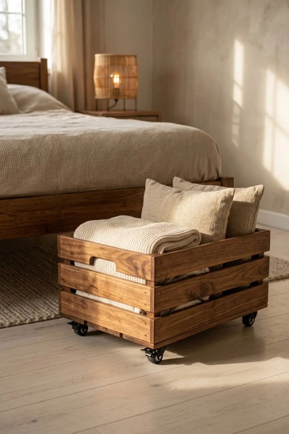 Wooden Crate Rollers