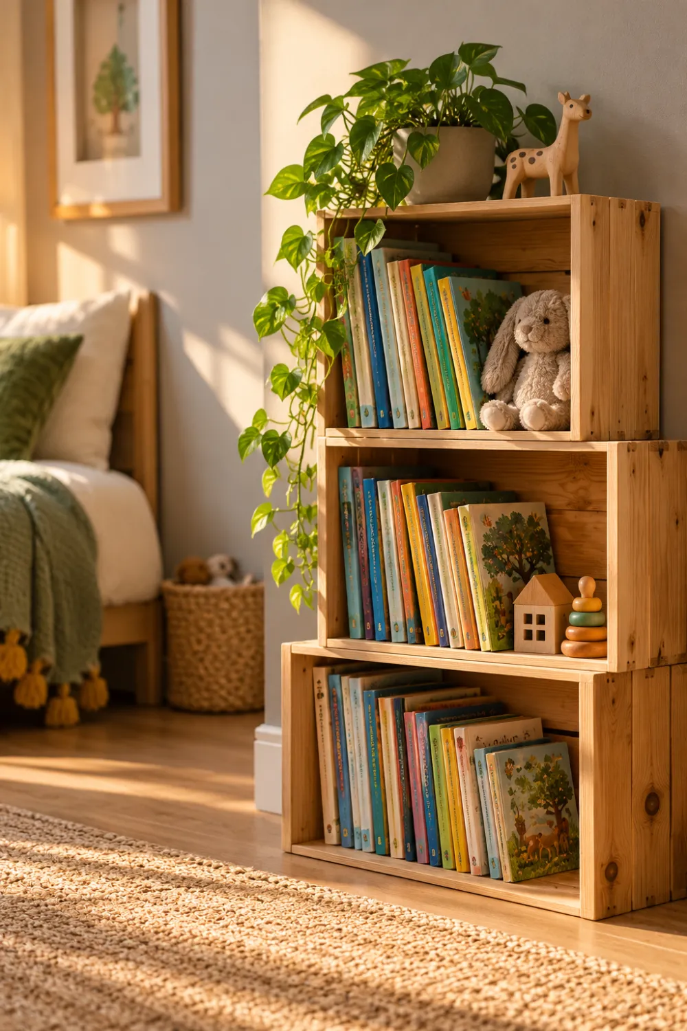 Wooden Crate Stack